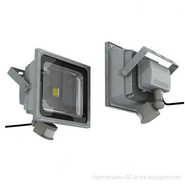 50W infrared and light detected LED floodlight, can service over 50,000 hours, IP rating Ip54